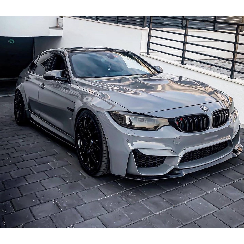 Bmw f30 m3 bumper cs front lip bodykit gloosy blk Shopee Malaysia
