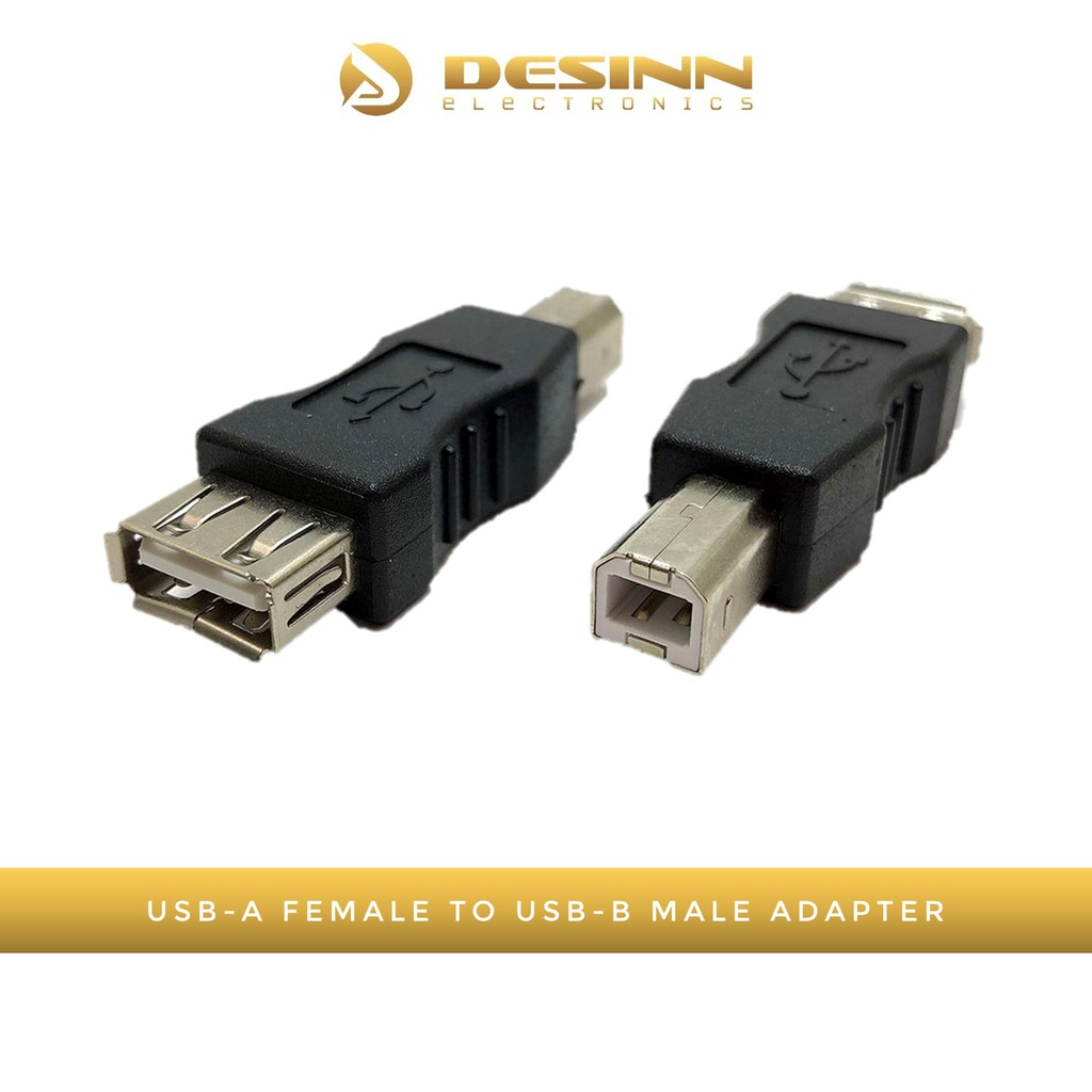 USB Type A Female to Type B Male Adapter Converter Shopee Malaysia