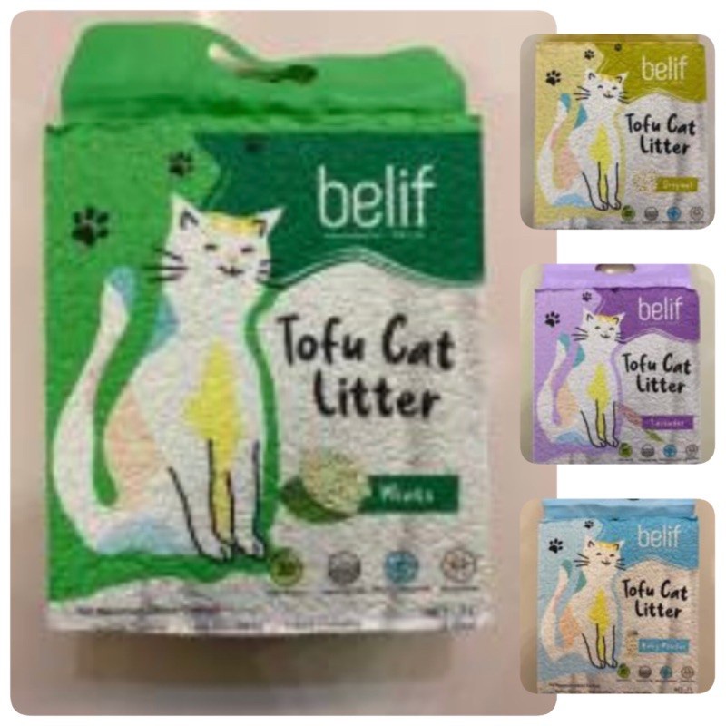 Belif Tofu Cat Litter Assorted Flavors Original/ Lavender/ Baby