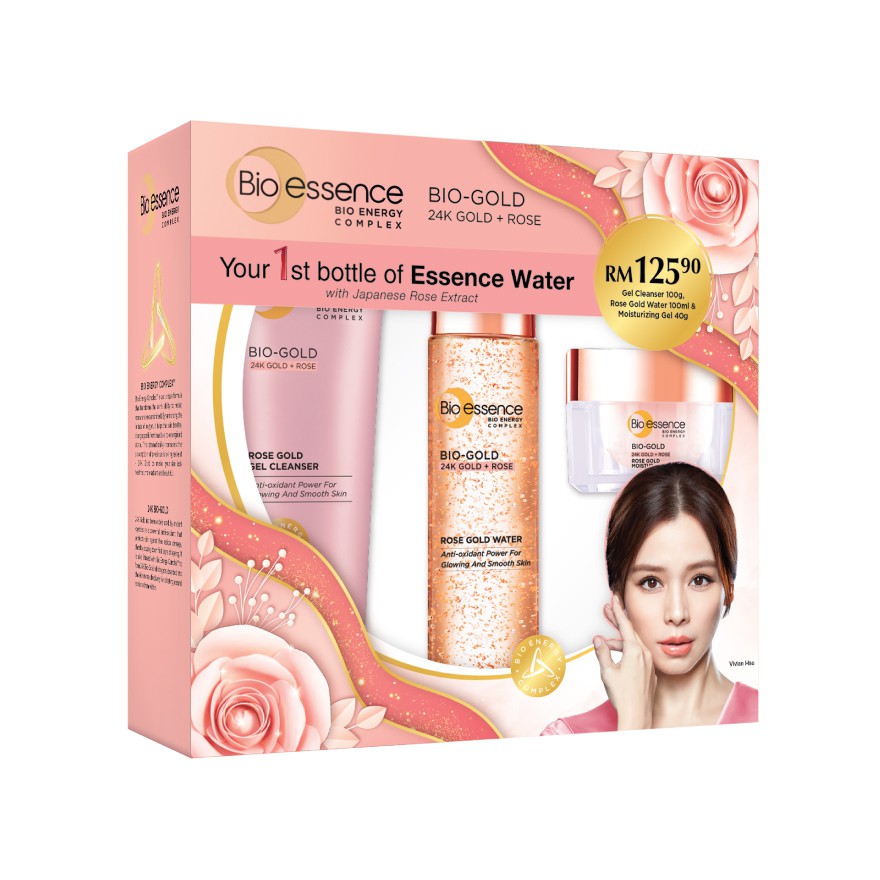 [Skincare Set] Bioessence BioGold Rose Gold Gel Cleanser 100g