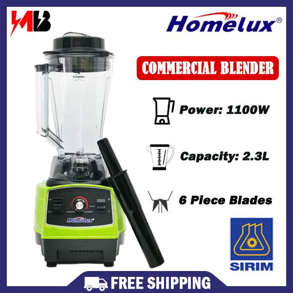 [ FREE SHIPPING ] Homelux Heavy Duty Commercial Blender 2.3L Ice