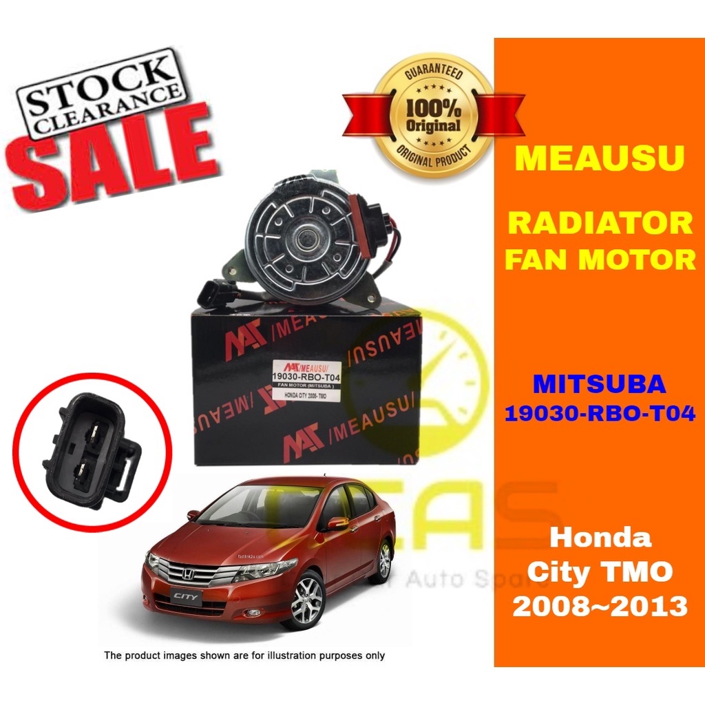 CLEAR STOK! Radiator Fan Motor Honda City TMO 20082013 19030RBOT04