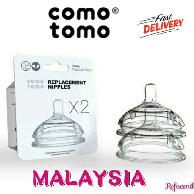 READY STOCK Replacement Nipples Comotomo ORIGINAL KOREA Baby Bottles