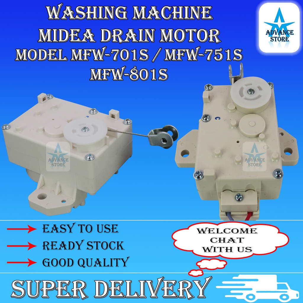MFW701S / MFW751S / MFW801S MIDEA WASHING MACHINE DRAIN MOTOR