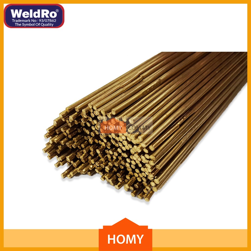 WELDRO Silicon Bronze Brazing Rod 1.6mm / 2.4mm x 1000mm (kg) Shopee