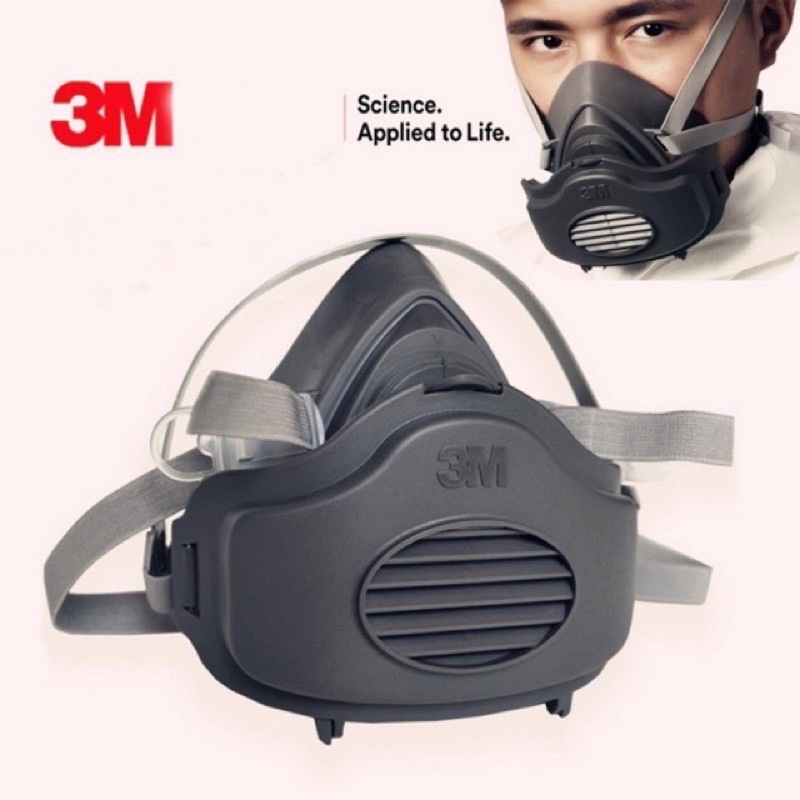 Ready Stock Malaysia 🇲🇾 3 in 1 3200 Half Face Respirator N95 Dust Mask