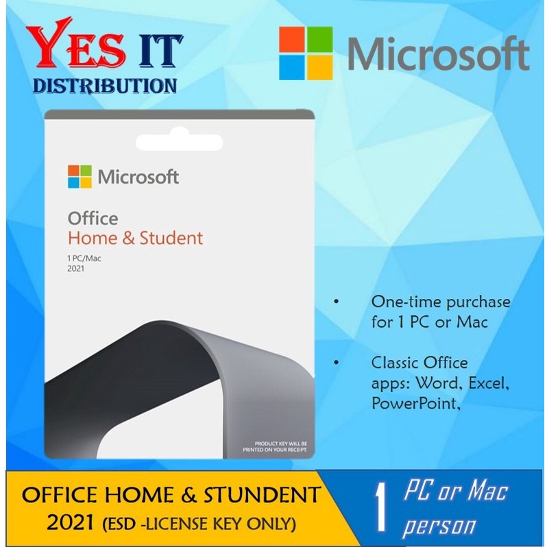 Microsoft Office Home & Student 2021 (ESD Pocket) Shopee Malaysia
