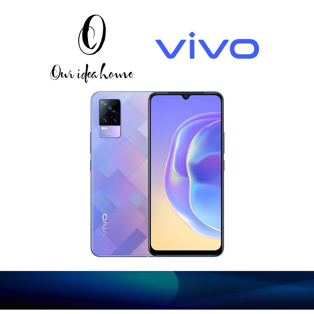 Vivo V21e Original Android Smartphone Diamond Flare/Roman Black (8GB