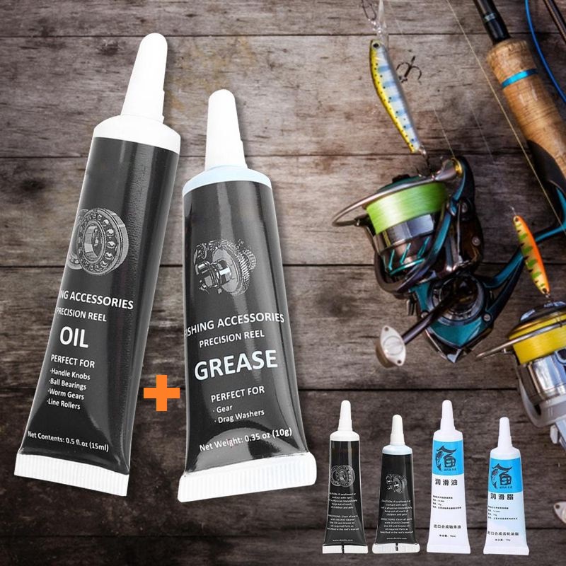 Minyak + grease mesin pancing Spinning BC Fishing Reel Oil + Grease Set