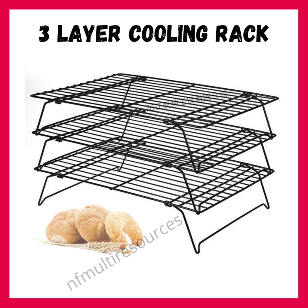3 Layers Folding Cooling Rack Cake Tools Baking Tools Cake Drying Rack