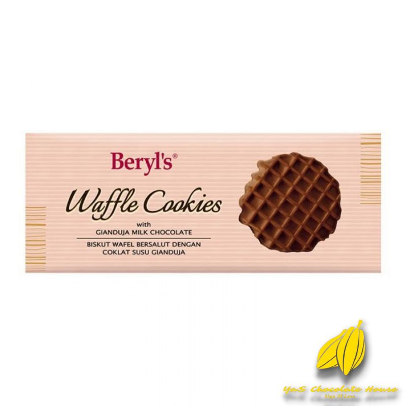 BERYL'S WAFFLE COOKIES COATED WITH GIANDUJA WHITE CHOCOLATE 80G