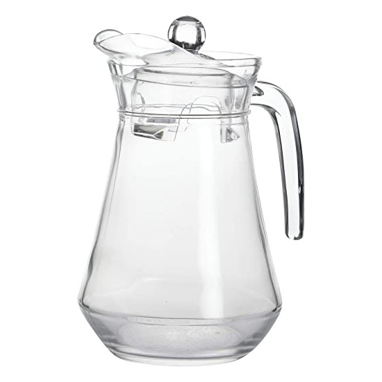 Luminarc 1.3Liter Glass Water Jug with Lid Plastic Jug Air Kaca Teko