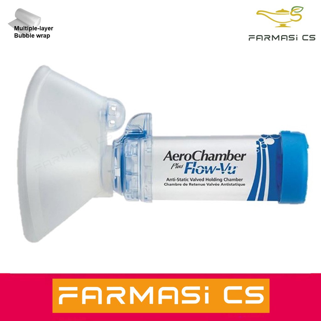 AeroChamber Plus FlowVu AntiStatic Valved Holding Chamber For Adult