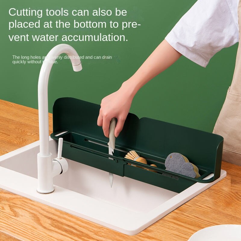 PNL Retractable Water Baffle Shelf Sink Waterproof Plate Clapboard