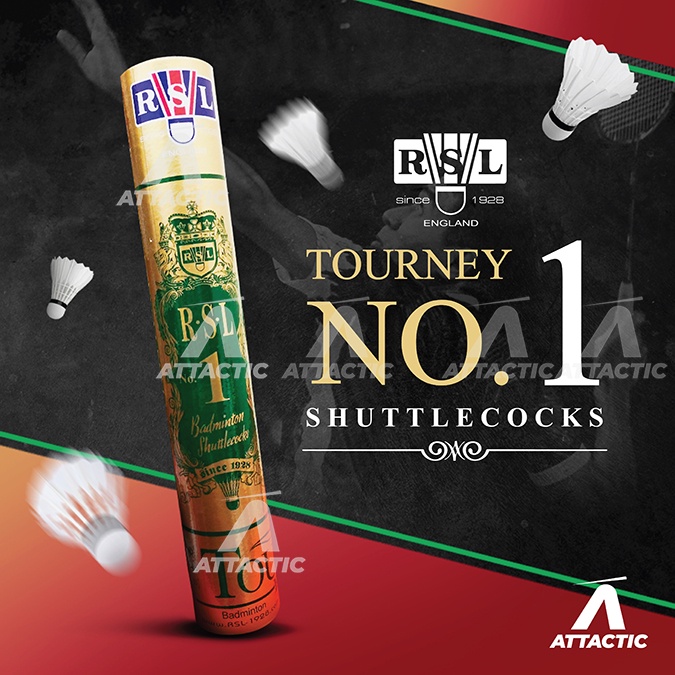 RSL Tourney 1 Badminton Shuttlecock RSL Gold Shopee Malaysia
