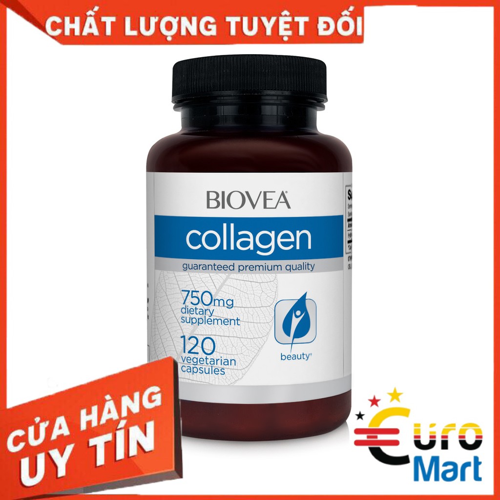 Biovea Collagen Oral Tablet 750mg 120 tablets, Beautiful Collagen Skin