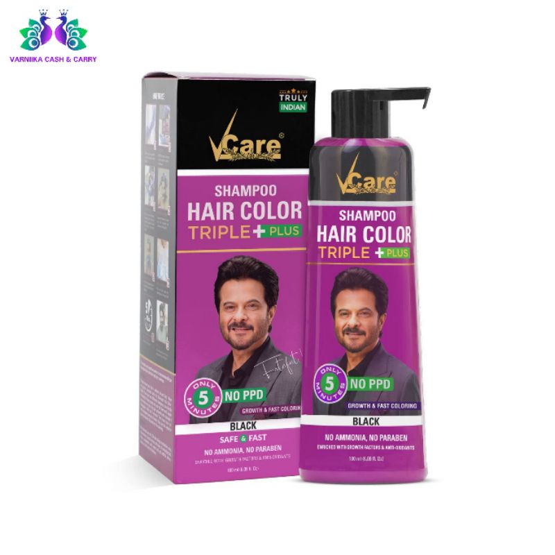VCARE HAIR COLOR SHAMPOO 180ML (BLACK) Shopee Malaysia