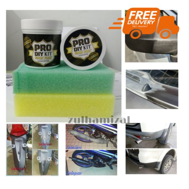 PRO DIY KIT magic black paint restore +(freegift) Shopee Malaysia