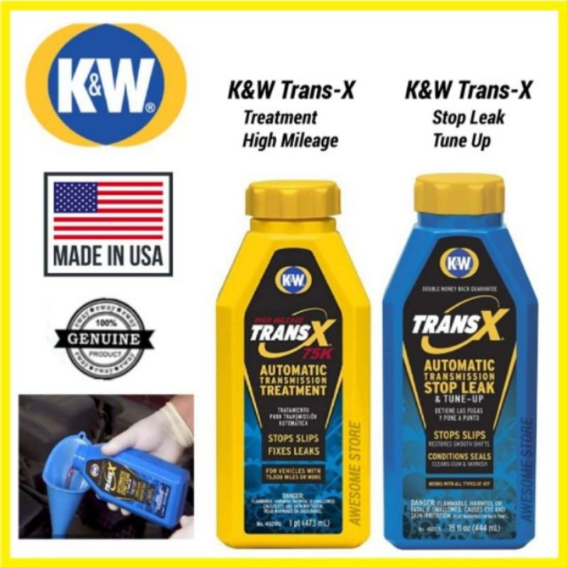 K&W TransX CRC Trans X Automatic Transmission Auto ATF Treatment High