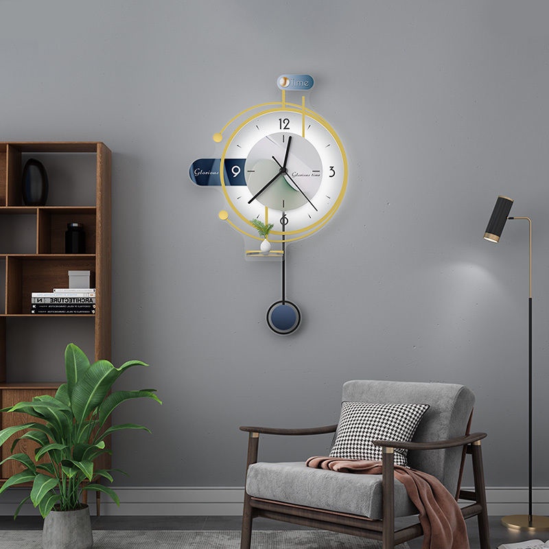 MEISD Creative Fashion Clock Wall Clock Living Room Modern Minimalist