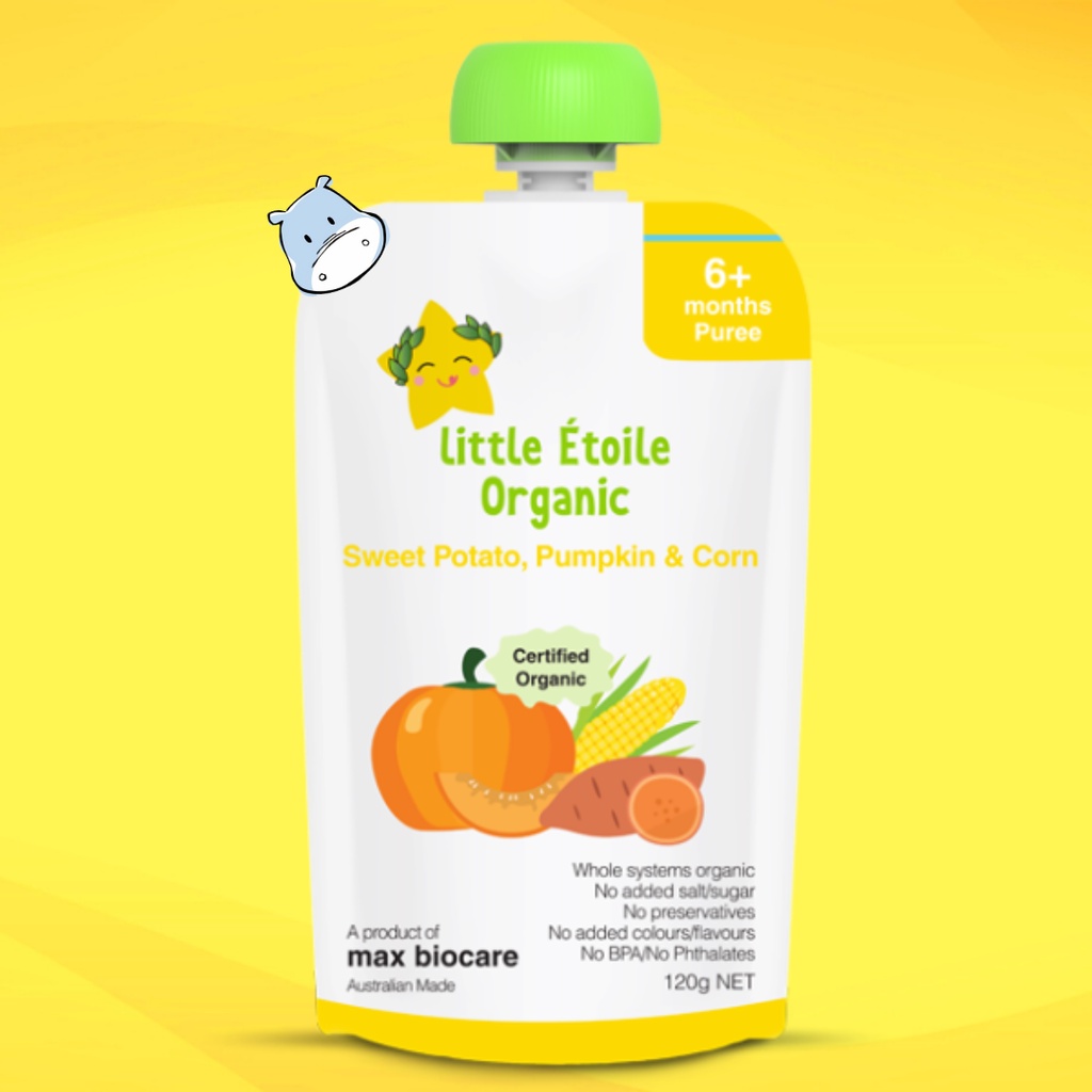 Little Etoile Organic Baby Food Puree Sweet Potato, Pumpkin & Corn