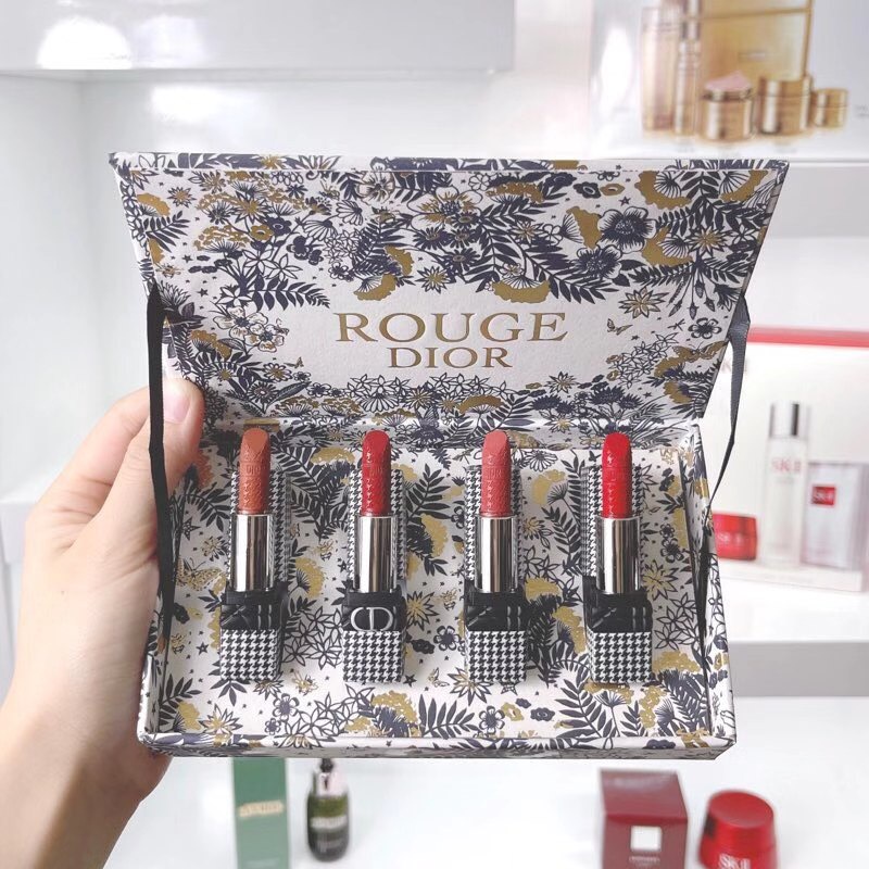 Dior Houndstooth Lipstick Sample 4pcs Set Shopee Malaysia