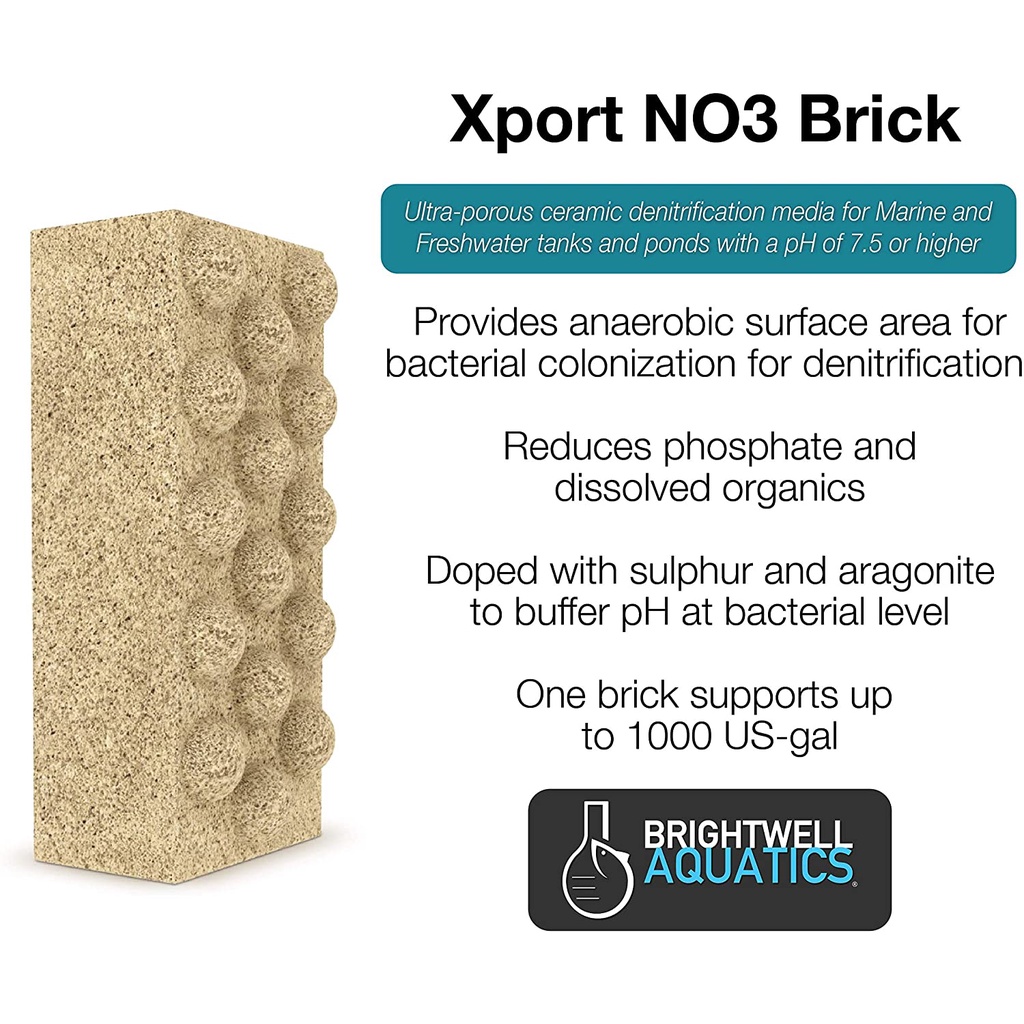 Brightwell Xport NO3 Dimpled Brick (Ultraactivated ceramic