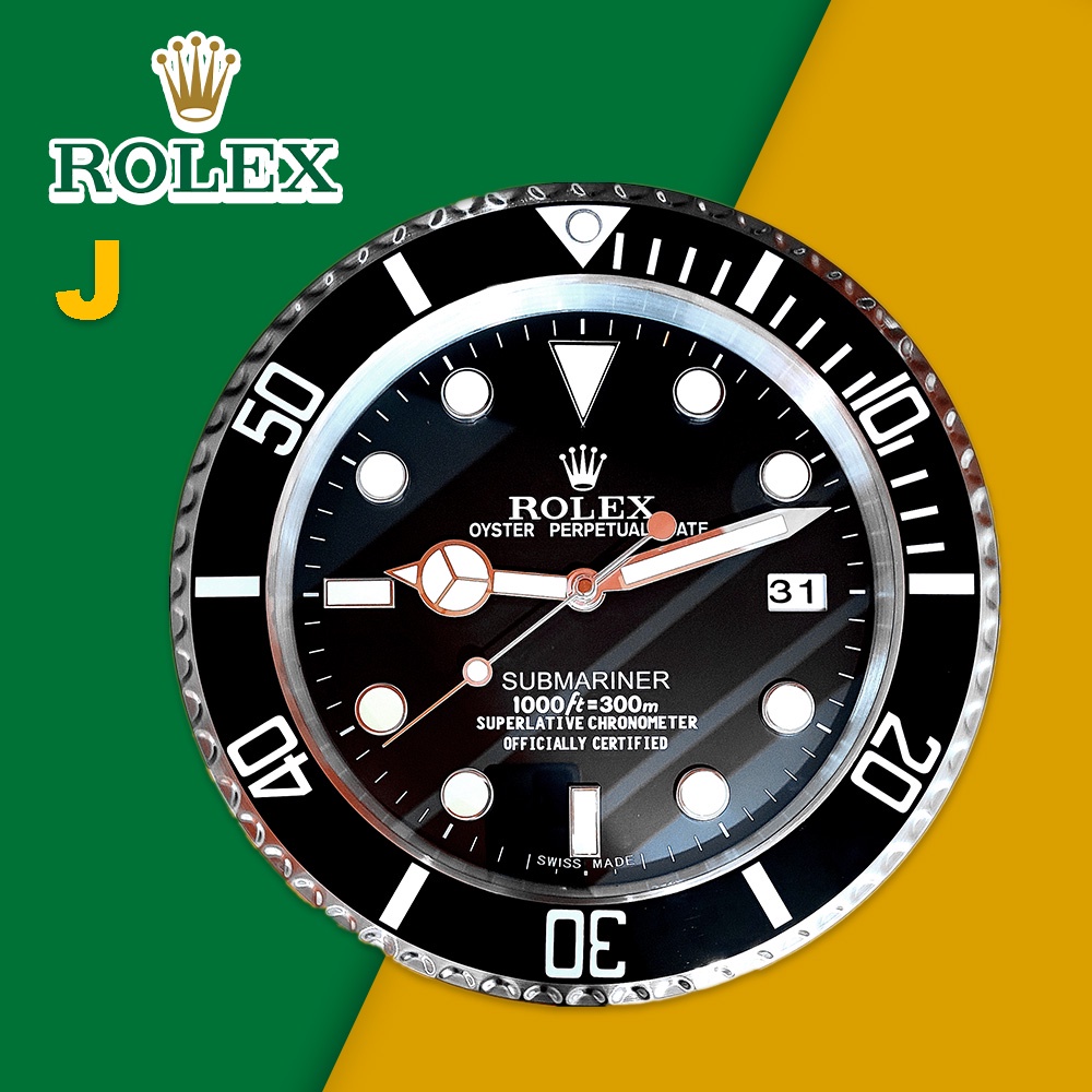 ROLEX Stainless Steel Wall Clock Living Room / GMTMaster / Jam Dinding Hiasan / Wall Clock