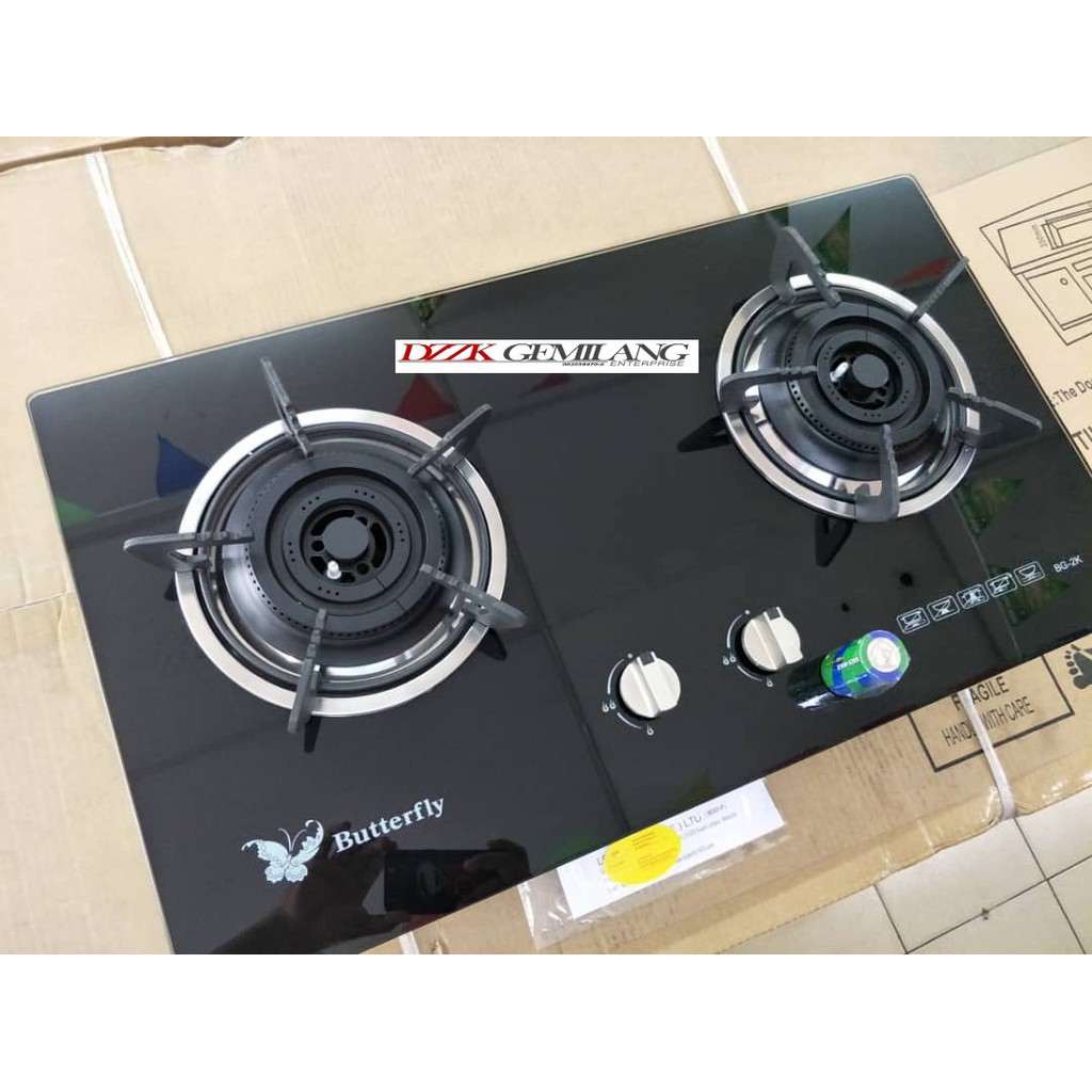BUTTERFLY Glass Hob Burner BG2K Shopee Malaysia