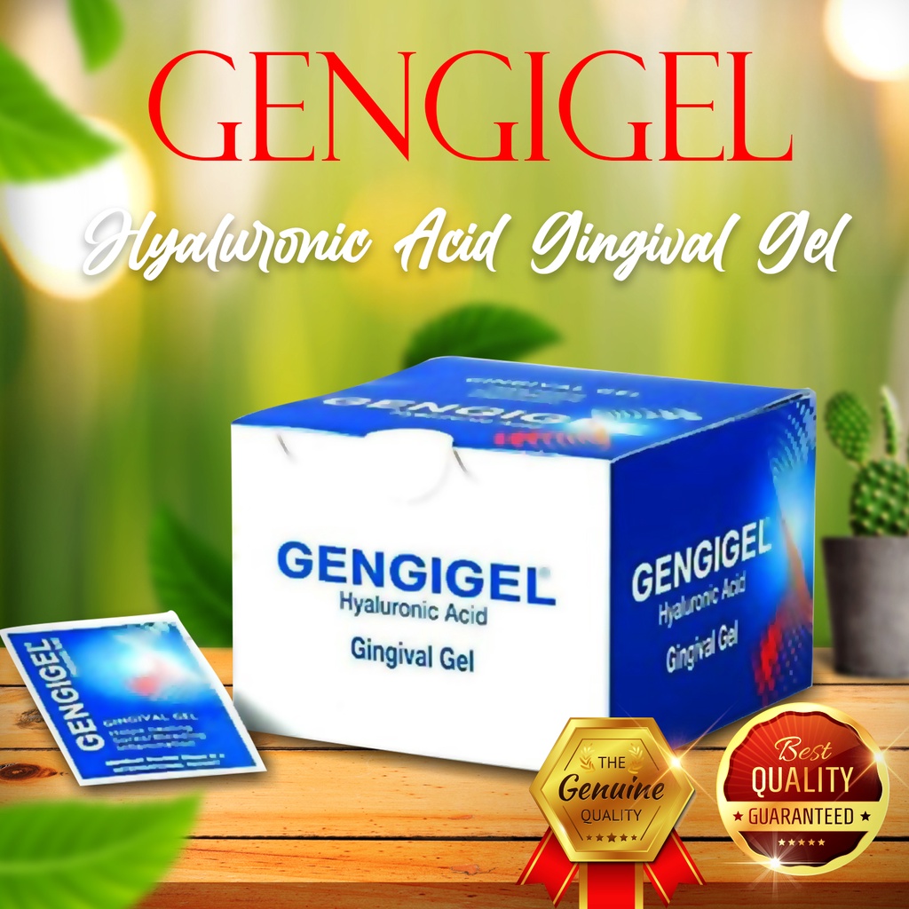 Gengigel Hyaluronic Acid Gingival Gel (Sachet of 1ml x100) Shopee