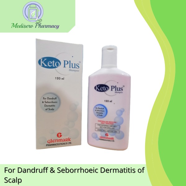 Keto Plus Shampoo 120 ml (For Dandruff & Seborrhoeic Dermatitis of