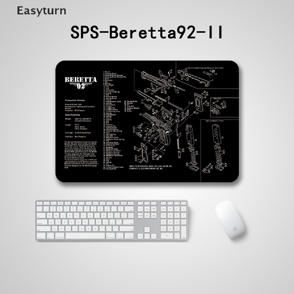 Easyturn 1pc Gun Cleaning Mat for AR15 AK47 Glock colt1911 SIG SAUER