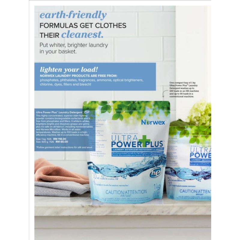 Norwex Ultra Power Plus Laundry Detergent 250g Shopee Malaysia