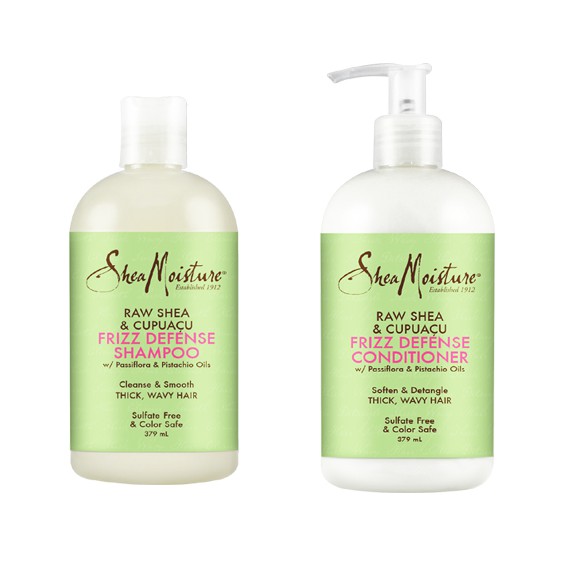 Shea Moisture Raw Shea & Cupuacu Frizz Defense Shampoo & Conditioner