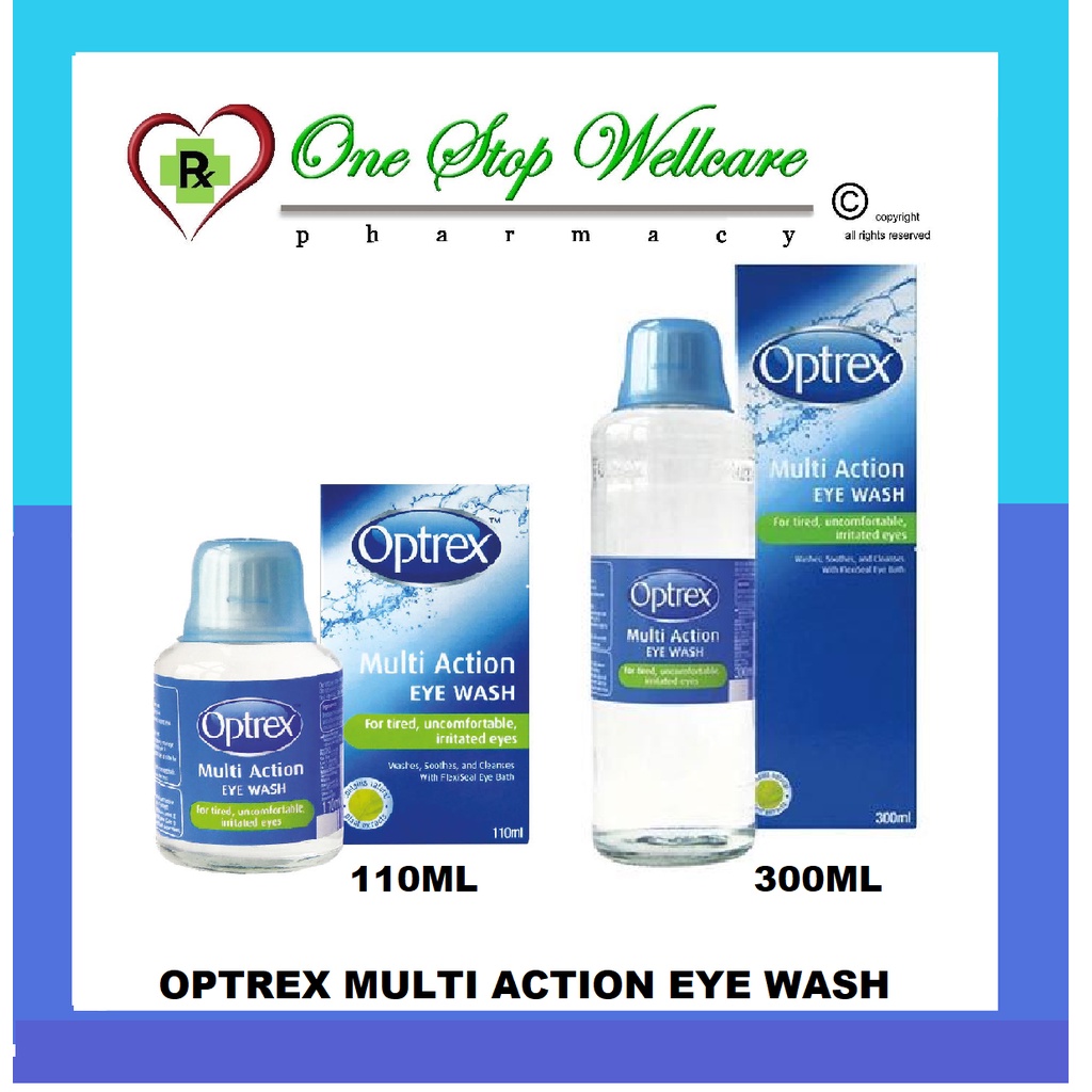 OPTREX MULTI ACTION EYE WASH 110ML (EXP05/2026) / 300ML (EXP02/2026
