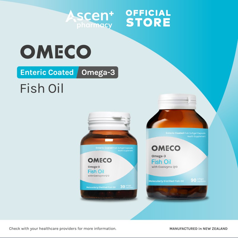 OMECO Omega3 Fish Oil with Coenzyme Q10 [30s/90s] Shopee Malaysia