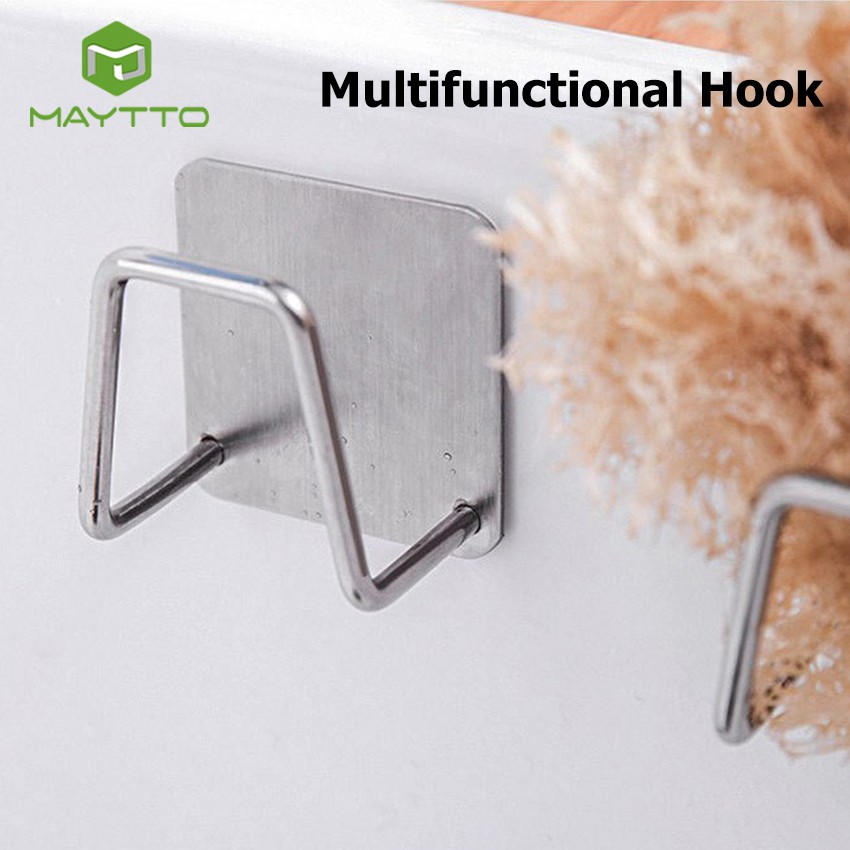 Maytto Wall Hangers Hook Self Adhesive Shower Hooks Heavy Duty Hooks