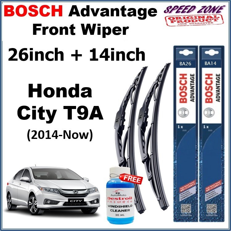 Honda City (T9A) ) 2014Present 26"/14" Bosch Advantage Wiper Blade