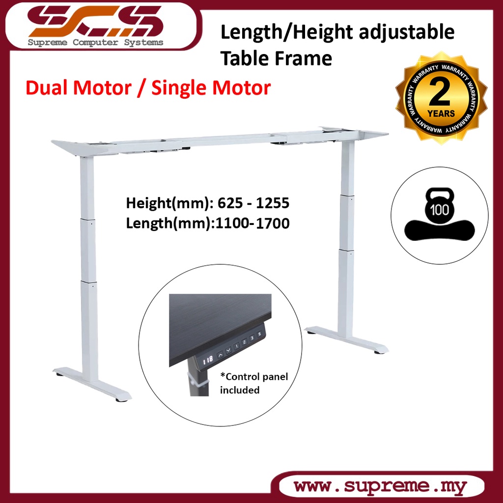 Dual / Single Motor Electric Adjustable Height Table Frame Ergonomic