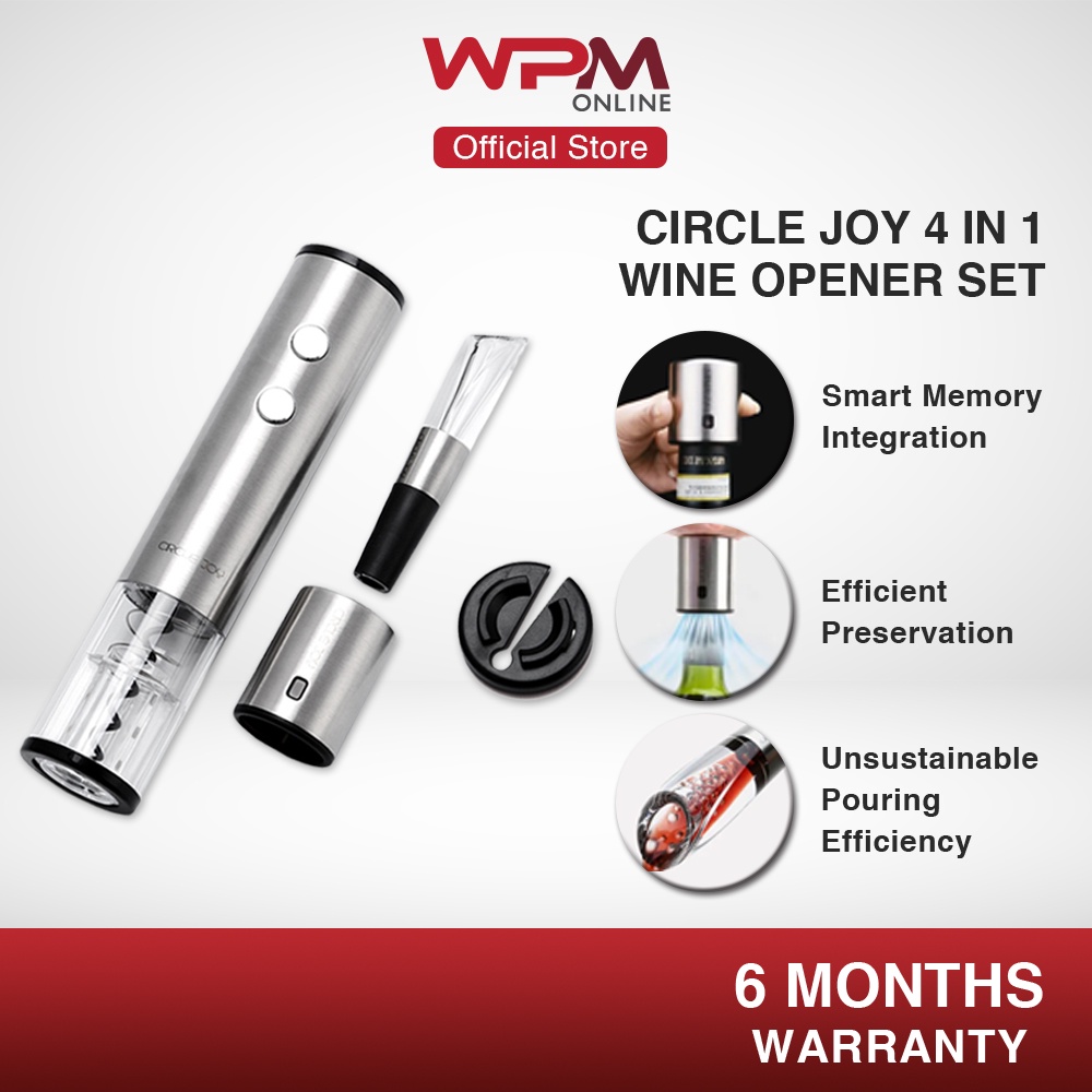 Youpin Circle Joy 4 In 1 Automatic Electric Wine Opener Gift Set