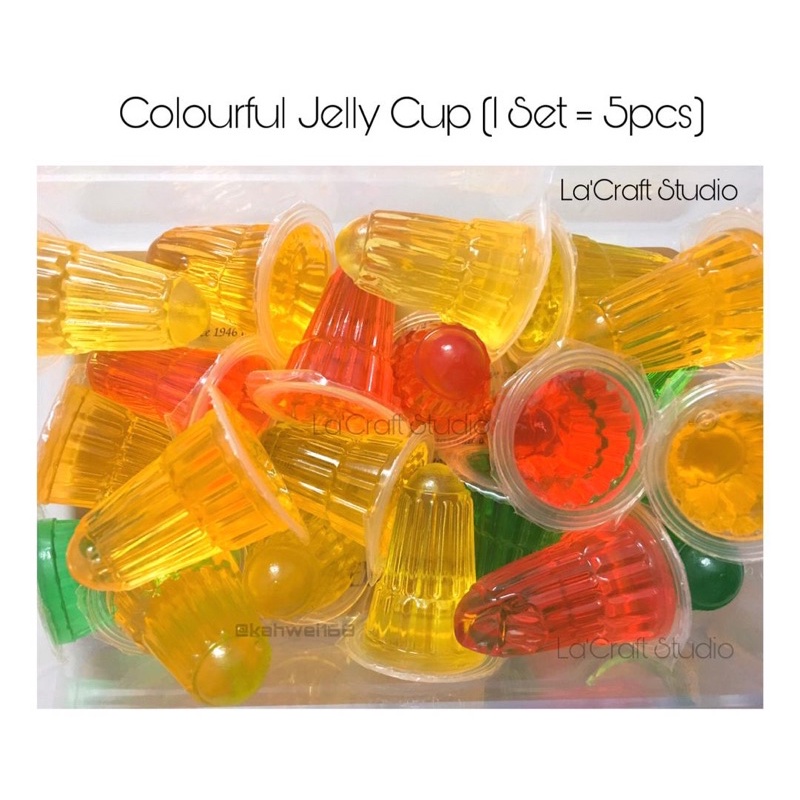 Colourful Fruit Flavoured Jelly Cup (1 Set = 5pcs) Shopee Malaysia