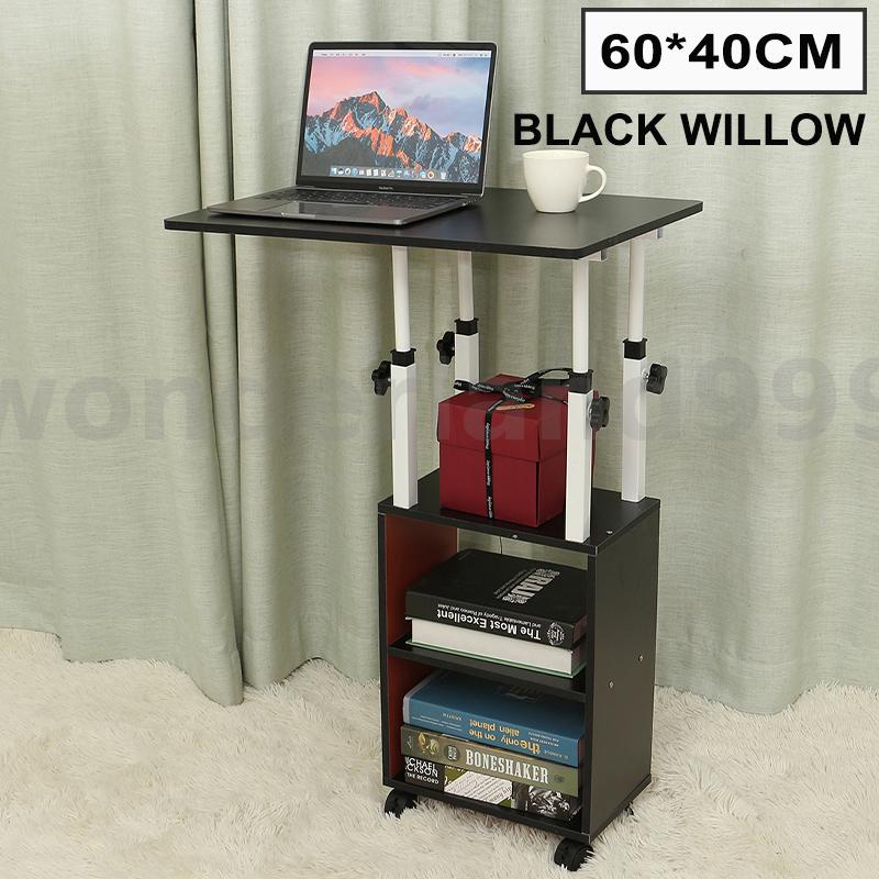 60x40cm Movable Laptop Computer Desk Study Table Storage Home Office