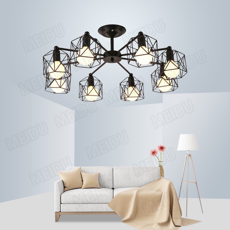 Modern LED Chandeliers Industrial ceiling Lighting E27 socket for