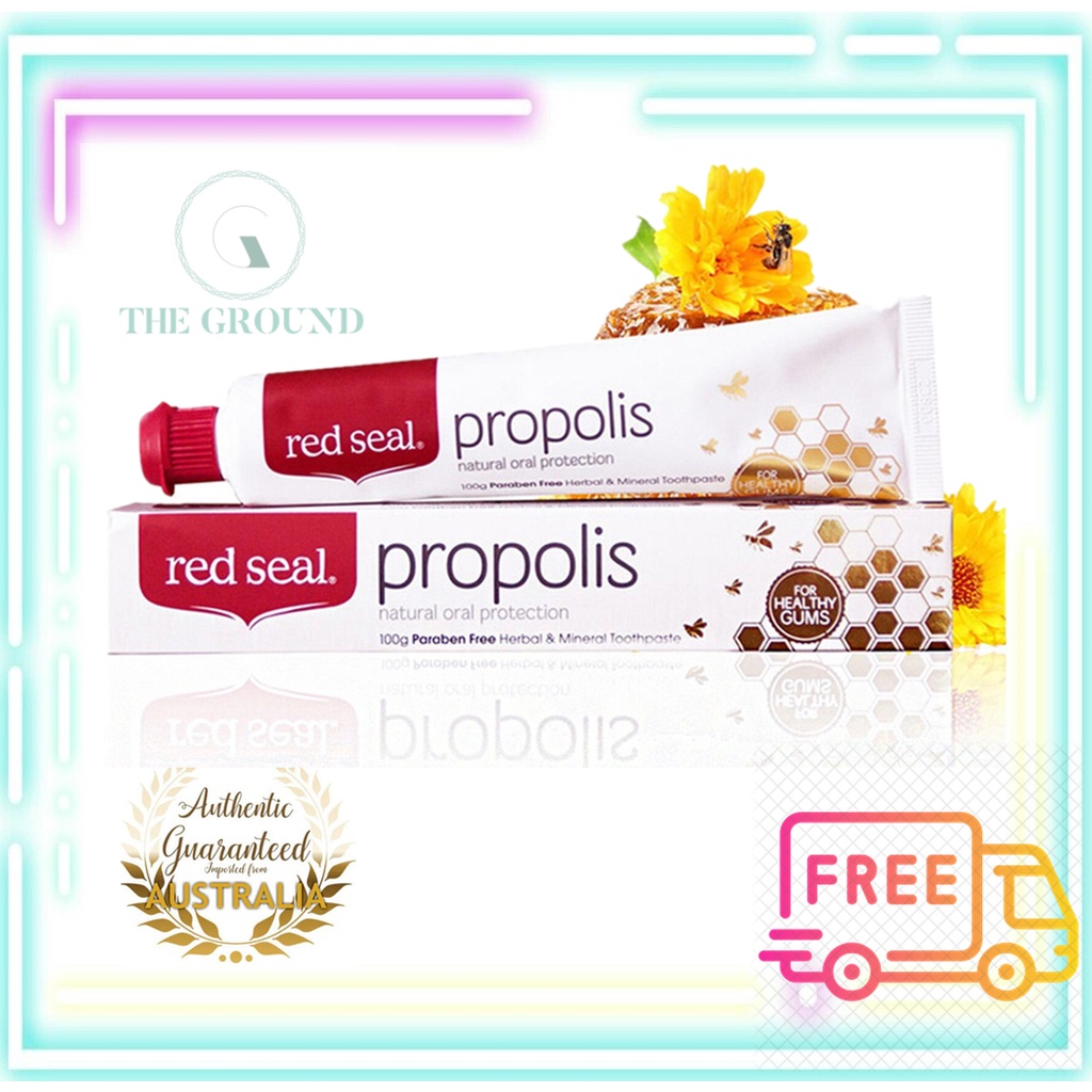 [READY STOCK EXP 08/2026] Red Seal 蜂胶消炎 Propolis Toothpaste 100g