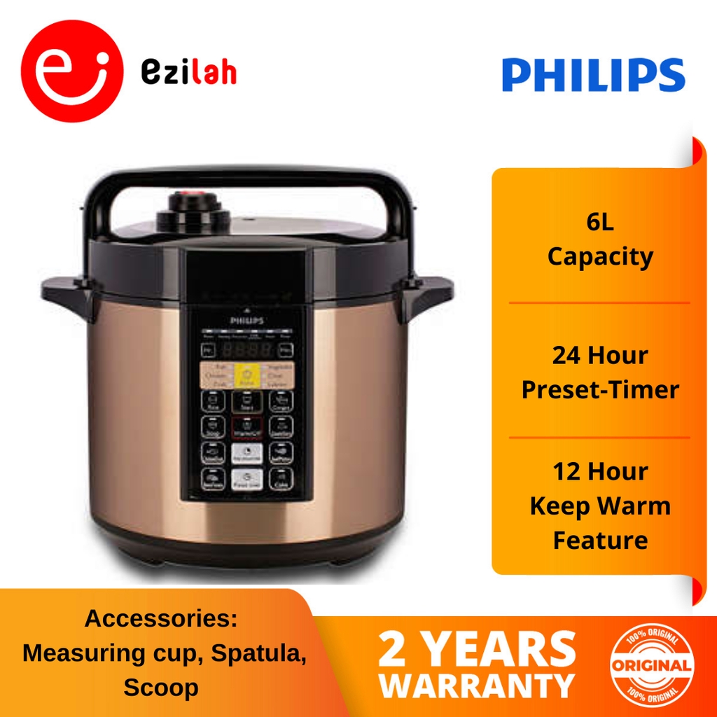 Philips ME Computerized Electric Pressure Cooker (6.0L) HD2139 Shopee