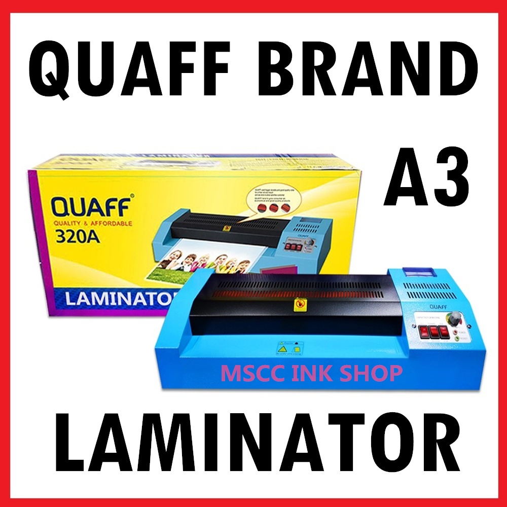 QUAFF Brand Laminator Machine A3/A4 HOT/COLD/REVERSE 220v Laminator