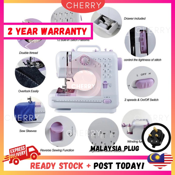 🍒CHERRY🍒 Sewing Machine YASM505A Pro Upgraded 12 Sewing Portable Mini