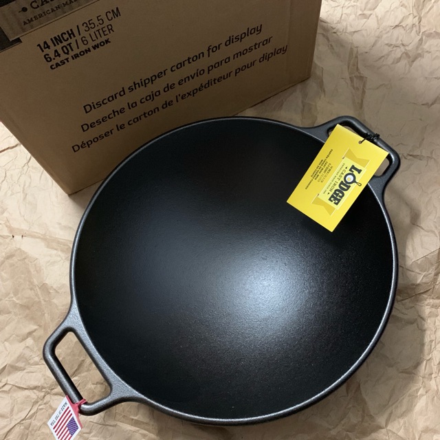 14 Inch LODGE Cast Iron WOK / SKU P14W3 Shopee Malaysia