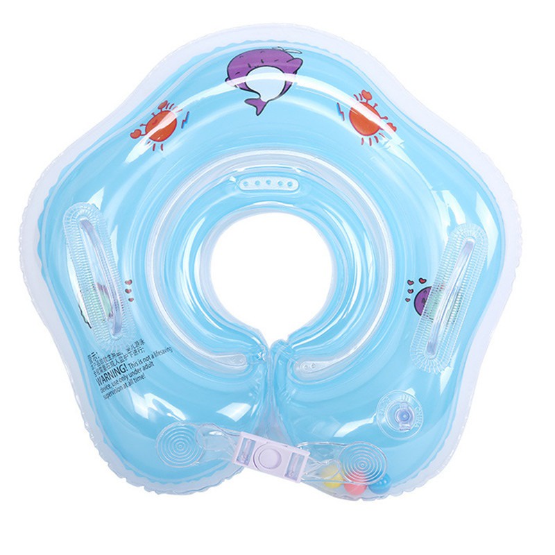 Inflatable Swimming Neck Ring Newborn Infant Baby Adjustable Safety