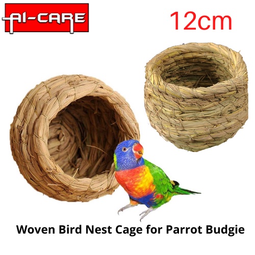 Woven Bird Nest Cage 12cm for Parrot Budgie Cockatiel Parakeet Canary